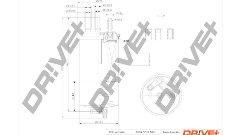 Filtru combustibil (DP1110130116 DRIVE) DACIA,RENAULT