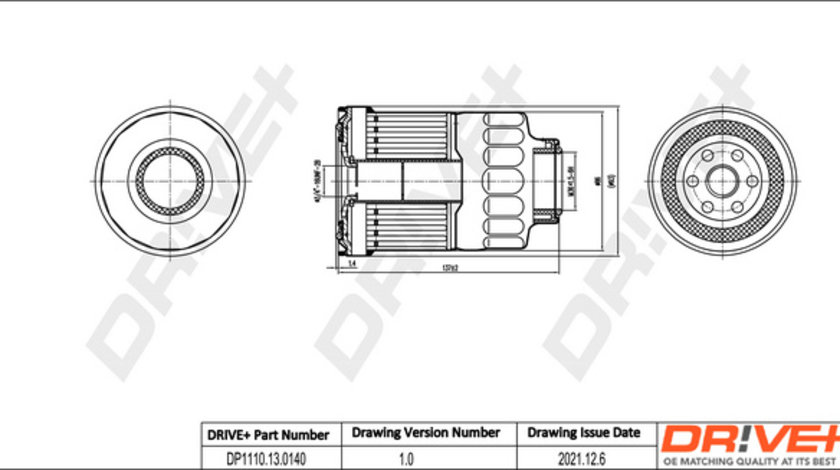 Filtru combustibil (DP1110130140 DRIVE) BMC,FORD,JEEP,LDV,NISSAN,SUZUKI,TOYOTA