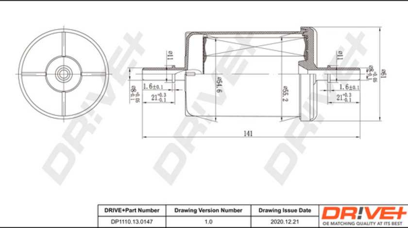 Filtru combustibil (DP1110130147 DRIVE) Citroen,DS,FIAT,IRAN KHODRO (IKCO),LANCIA,NISSAN,OPEL,PEUGEOT,SMART,ZASTAVA