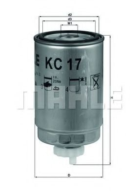 Filtru combustibil FIAT DUCATO platou / sasiu (230) (1994 - 2002) KNECHT KC 17D piesa NOUA