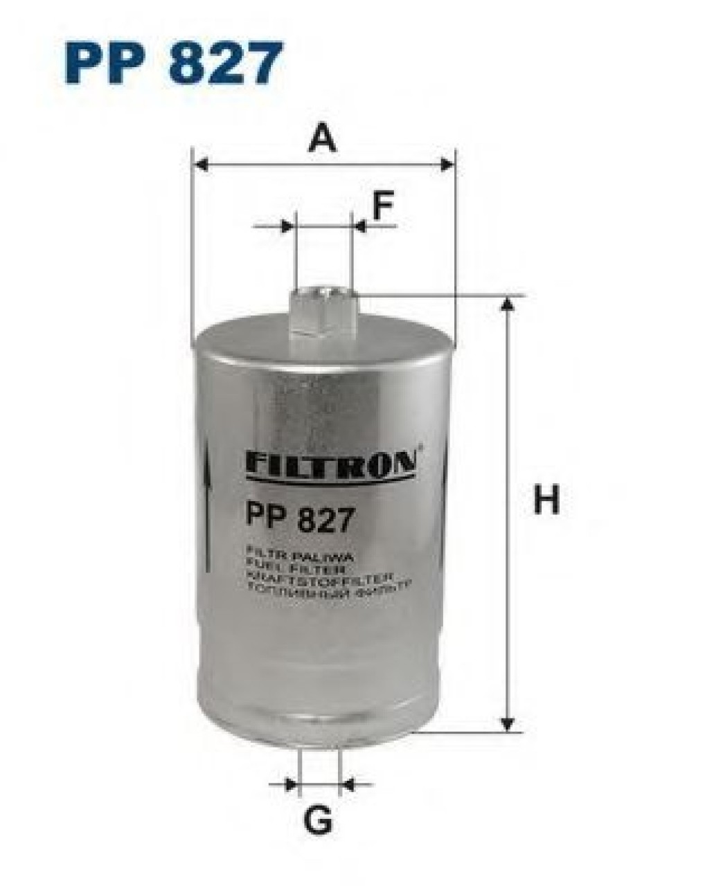 Filtru combustibil FIAT MAREA (185) (1996 - 2007) FILTRON PP827 piesa NOUA