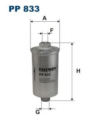 Filtru combustibil FIAT PANDA (141A) (1980 - 2004) FILTRON PP833 piesa NOUA