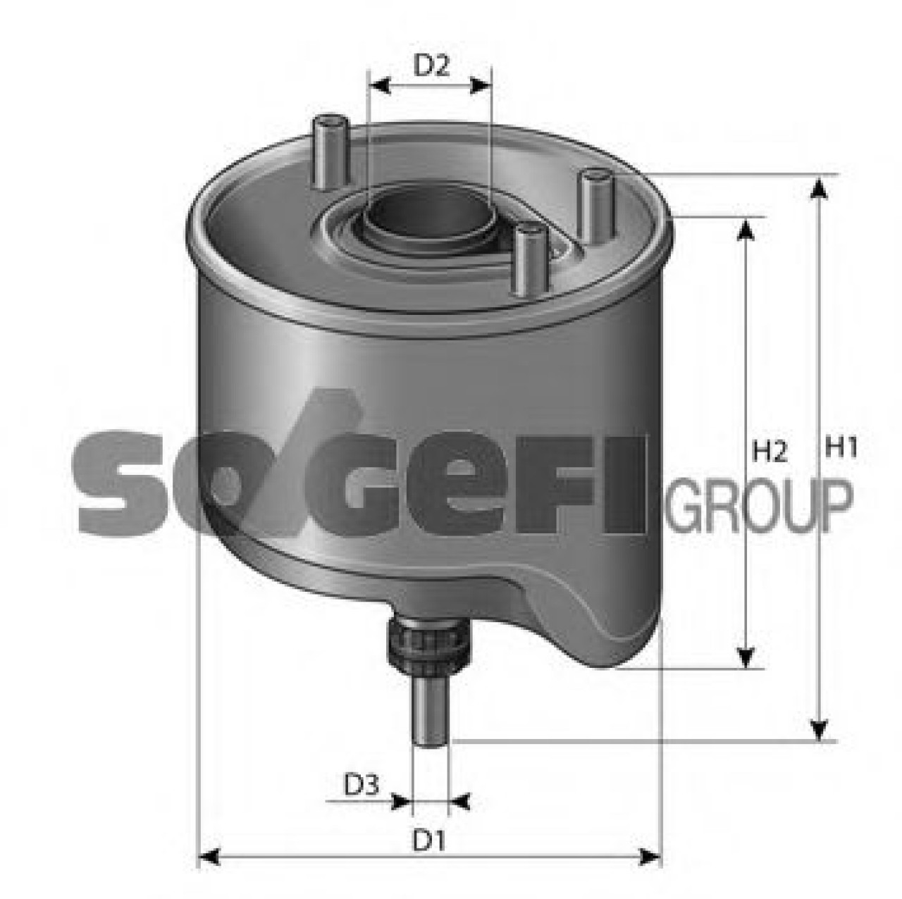 Filtru combustibil FORD FIESTA VI (2008 - 2016) PURFLUX CS764 piesa NOUA