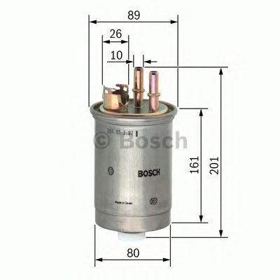 Filtru combustibil FORD MONDEO III Limuzina (B4Y) (2000 - 2007) BOSCH 0 450 906 376 piesa NOUA