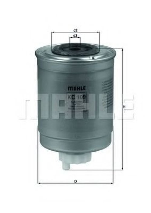 Filtru combustibil FORD TRANSIT bus (E) (1994 - 2000) MAHLE ORIGINAL KC 109 piesa NOUA