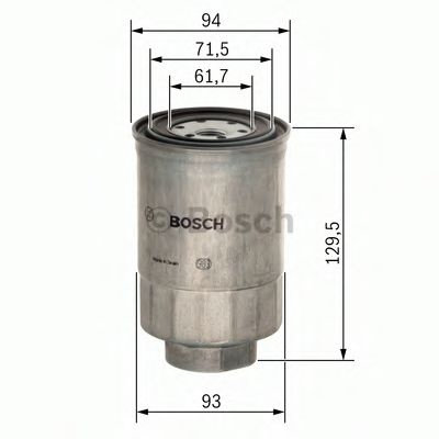 Filtru combustibil HYUNDAI H-1 Starex (H200) caroserie (1997 - 2007) BOSCH 1 457 434 453 piesa NOUA