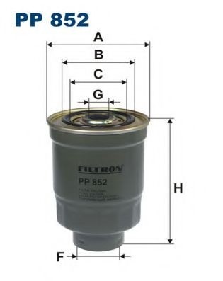 Filtru combustibil HYUNDAI H-1 Starex (H200) caroserie (1997 - 2007) FILTRON PP852 piesa NOUA