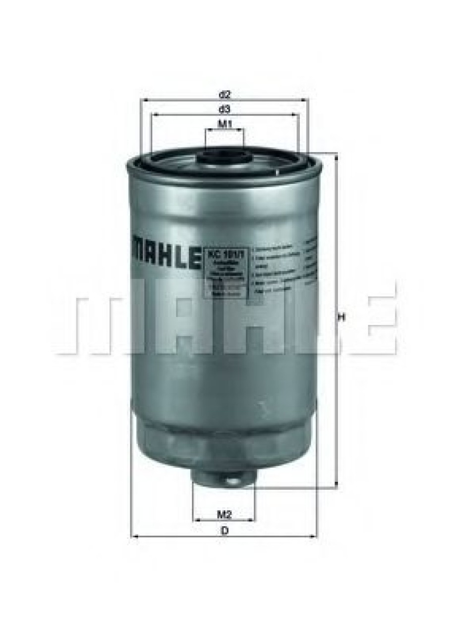 Filtru combustibil HYUNDAI i30 (FD) (2007 - 2011) MAHLE ORIGINAL KC 101/1 piesa NOUA