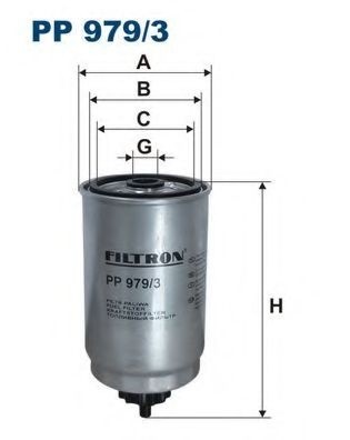 Filtru combustibil KIA RIO II (JB) (2005 - 2016) FILTRON PP979/3 piesa NOUA