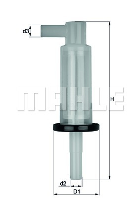 Filtru combustibil (KL33OF MAHLE KNECHT) DAEWOO,MERCEDES-BENZ,PUCH,SSANGYONG