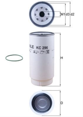 Filtru Combustibil Mahle Original Solaris KC 296D