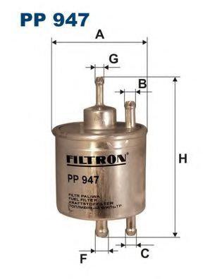 Filtru combustibil MERCEDES A-CLASS (W168) (1997 - 2004) FILTRON PP947 piesa NOUA