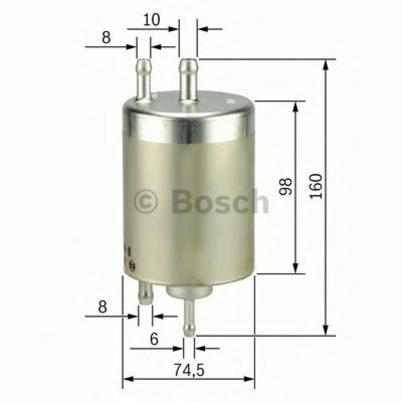 Filtru combustibil MERCEDES C-CLASS (W202) (1993 - 2000) BOSCH 0 450 915 003 piesa NOUA