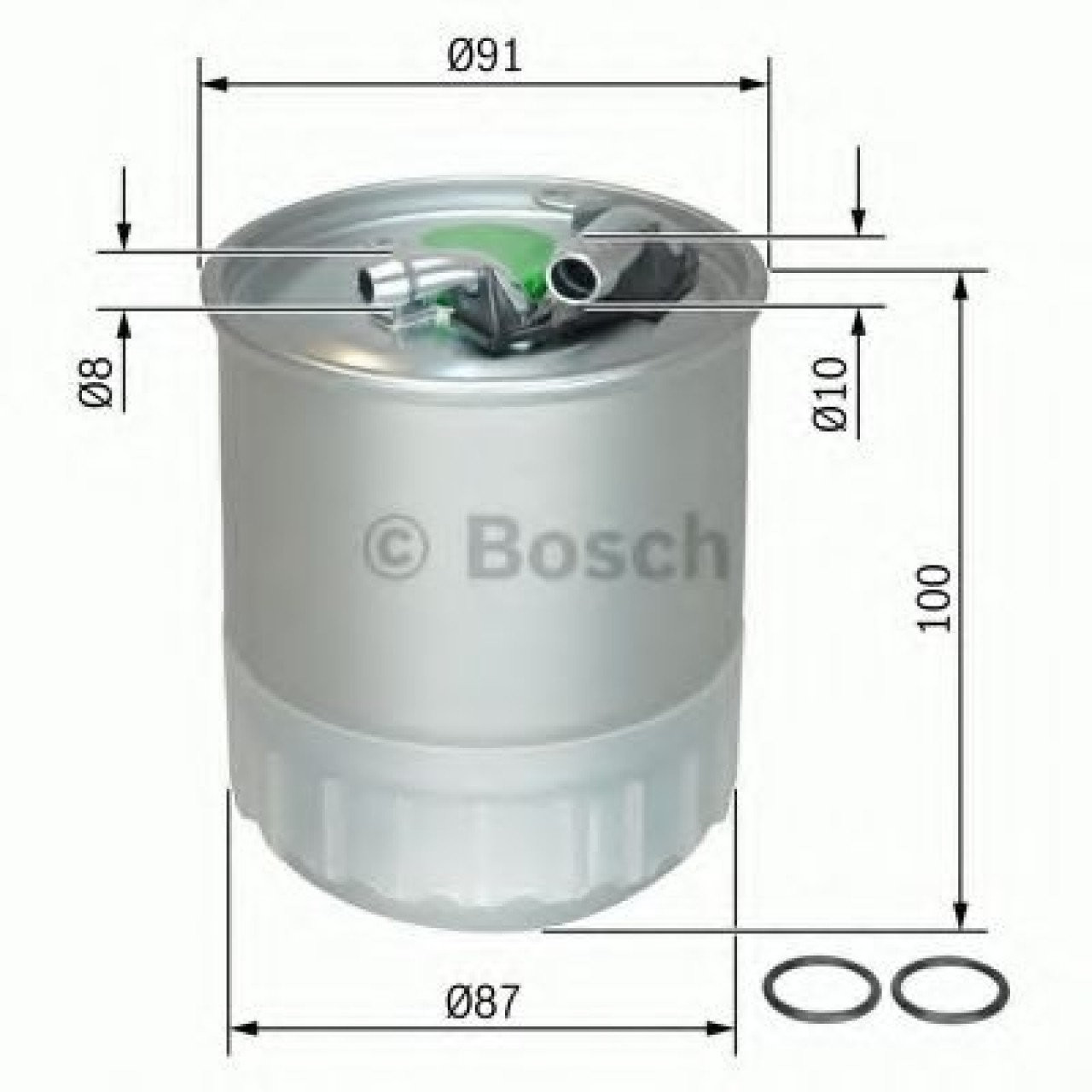 Filtru combustibil MERCEDES C-CLASS (W203) (2000 - 2007) BOSCH F 026 402 056 piesa NOUA