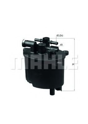 Filtru combustibil MITSUBISHI OUTLANDER II (CW) (2006 - 2012) KNECHT KL 581 piesa NOUA