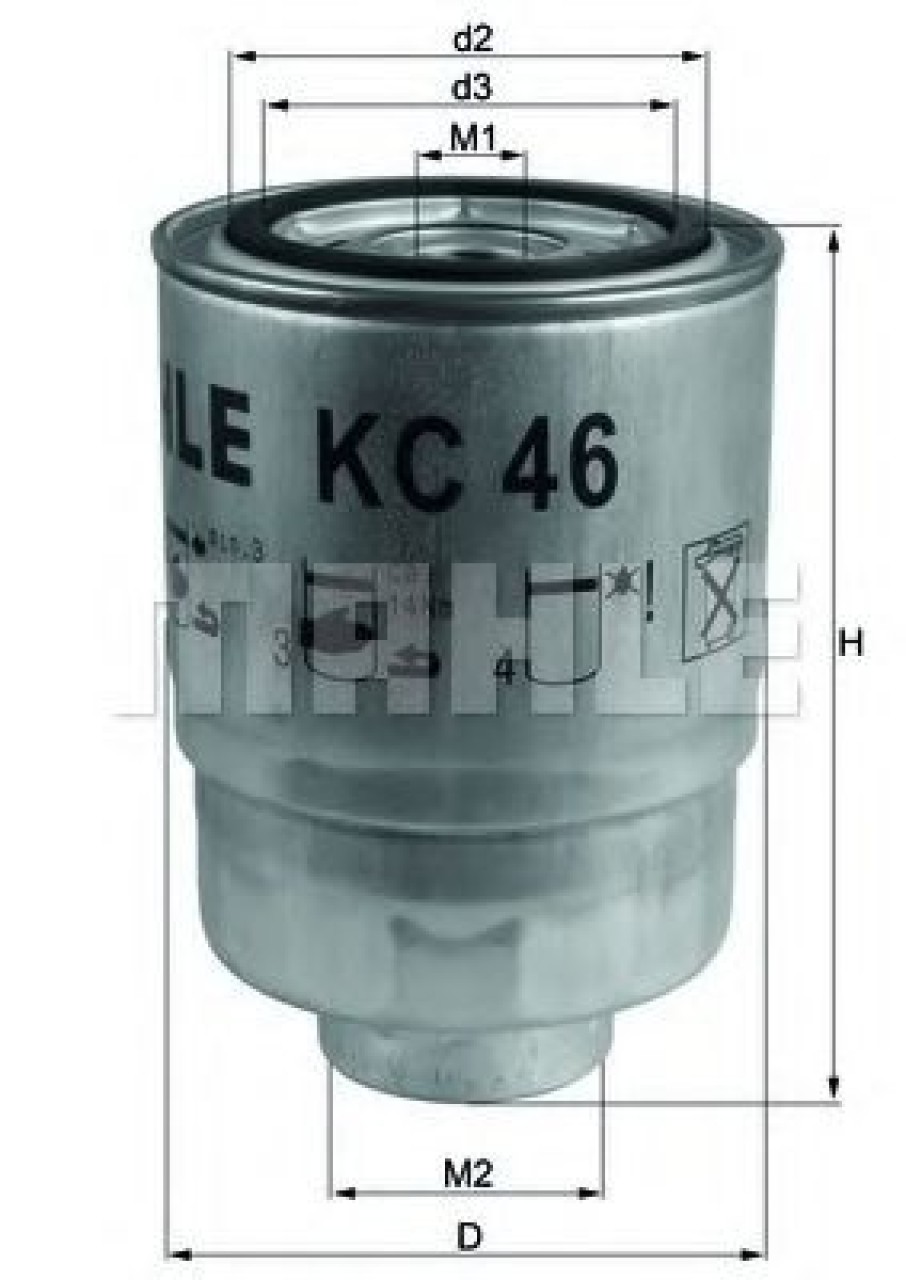 Filtru combustibil MITSUBISHI PAJERO CLASSIC (V2_W) (2002 - 2016) KNECHT KC 46 piesa NOUA