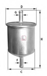 Filtru combustibil NISSAN ALMERA I Hatchback (N15) (1995 - 2000) SOFIMA S 1529 B piesa NOUA