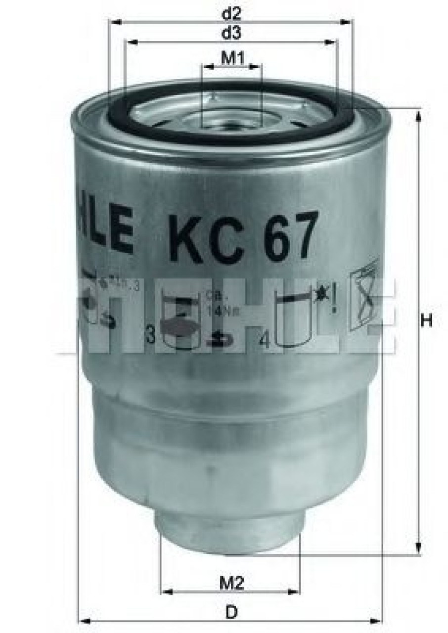 Filtru combustibil NISSAN ALMERA I Hatchback (N15) (1995 - 2000) KNECHT KC 67 piesa NOUA