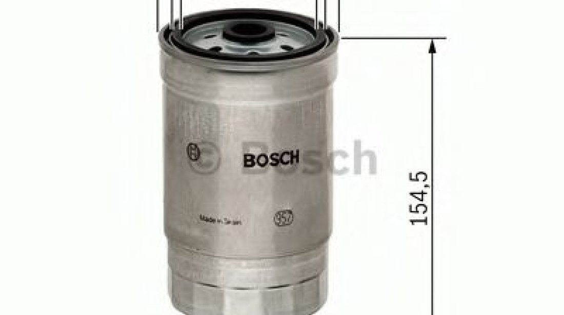 Filtru combustibil NISSAN ALMERA II (N16) (2000 - 2016) BOSCH 1 457 434 451 piesa NOUA