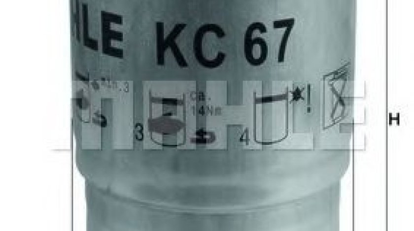 Filtru combustibil NISSAN NAVARA platou / sasiu (D22) (1997 - 2016) KNECHT KC 67 piesa NOUA