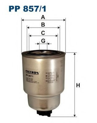 Filtru combustibil NISSAN PRIMERA Break (WP12) (2002 - 2016) FILTRON PP857/1 piesa NOUA