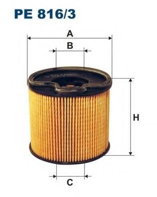 Filtru combustibil PEUGEOT 306 (7B, N3, N5) (1993 - 2003) FILTRON PE816/3 piesa NOUA