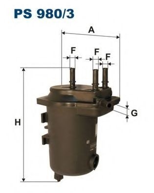 Filtru combustibil RENAULT GRAND SCENIC II (JM0/1) (2004 - 2016) FILTRON PS980/3 piesa NOUA