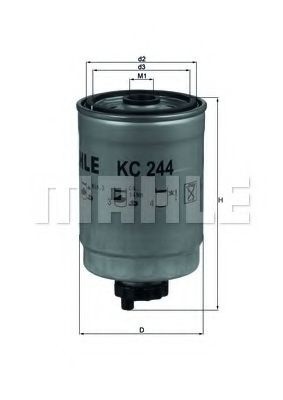 Filtru combustibil SAAB 9-5 (YS3E) (1997 - 2009) MAHLE ORIGINAL KC 244 piesa NOUA