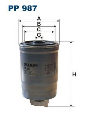 Filtru combustibil SAAB 9-5 (YS3E) (1997 - 2009) FILTRON PP987 piesa NOUA