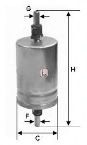 Filtru combustibil SEAT CORDOBA (6K1, 6K2) (1993 - 1999) SOFIMA S 1510 B piesa NOUA