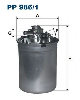 Filtru combustibil SKODA FABIA I Combi (6Y5) (2000 - 2007) FILTRON PP986/1 piesa NOUA