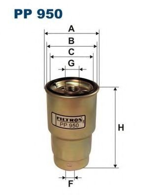 Filtru combustibil TOYOTA RAV 4 III (ACA3, ACE, ALA3, GSA3, ZSA3) (2005 - 2016) FILTRON PP950 piesa ...