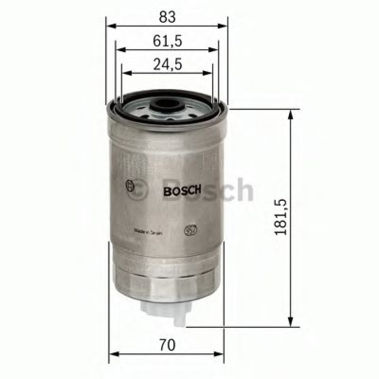 Filtru combustibil VOLVO V70 I (LV) (1996 - 2000) BOSCH 1 457 434 184 piesa NOUA