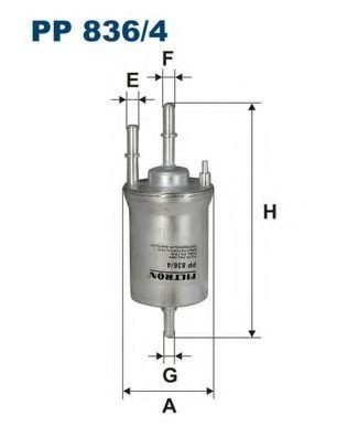 Filtru combustibil VW CADDY IV Caroserie (SAA, SAH) (2015 - 2016) FILTRON PP836/4 piesa NOUA