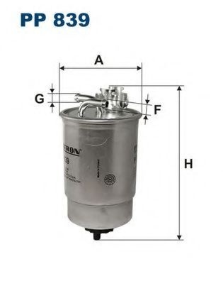 Filtru combustibil VW GOLF III (1H1) (1991 - 1998) FILTRON PP839 piesa NOUA