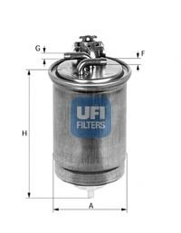 Filtru combustibil VW NEW BEETLE (9C1, 1C1) (1998 - 2010) UFI 24.391.00 piesa NOUA