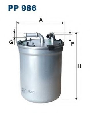 Filtru combustibil VW POLO (9N) (2001 - 2012) FILTRON PP986 piesa NOUA