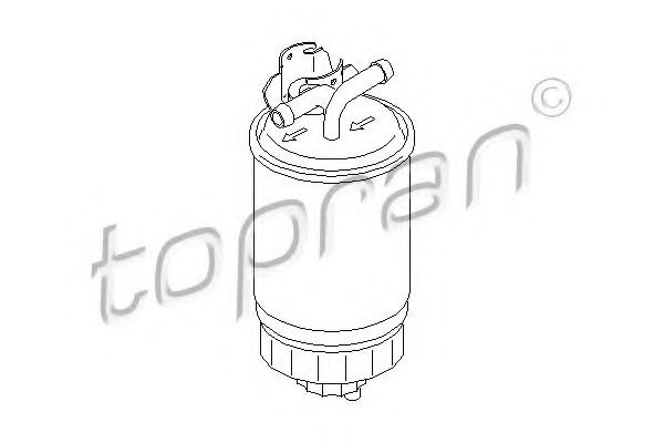 Filtru combustibil VW SHARAN (7M8, 7M9, 7M6) (1995 - 2010) TOPRAN 109 243 piesa NOUA