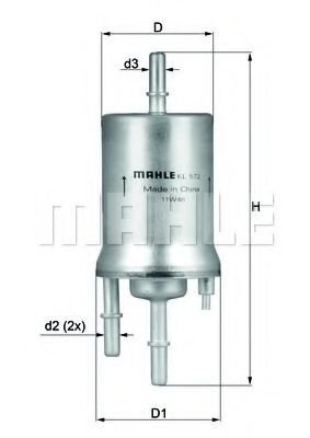 Filtru combustibil VW TRANSPORTER VI caroserie (SGA, SGH) (2015 - 2016) KNECHT KL 572 piesa NOUA