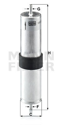 Filtru combustibil (WK5214 MANN-FILTER) MINI