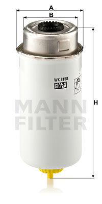 Filtru combustibil (WK8158 MANN-FILTER) FORD,FORD AUSTRALIA