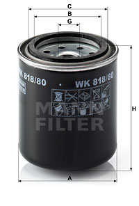 Filtru combustibil (WK81880 MANN-FILTER) MITSUBISHI