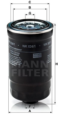 Filtru combustibil (WK8241 MANN-FILTER) HYUNDAI,KIA