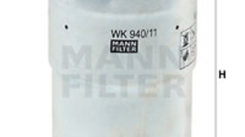 Filtru combustibil (WK94011X MANN-FILTER) ASIA MOTORS,BEDFORD,DAIHATSU,FORD,HOLDEN,HYUNDAI,ISUZU,KIA,MAZDA,MITSUBISHI,OPEL,SSANGYONG,VAUXHALL