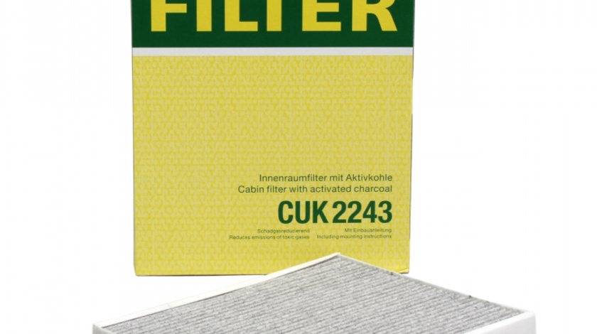 Filtru Polen Carbon Activ Mann Filter Fiat Grande Punto 2005→ CUK2243