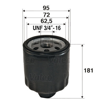 Filtru ulei (586056 VALEO) VOLVO,VW