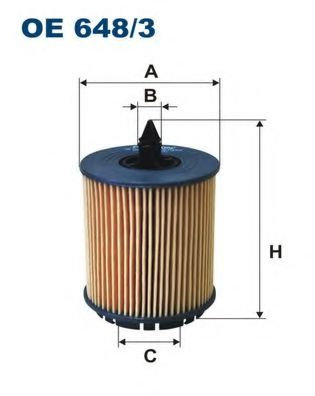 Filtru ulei ALFA ROMEO BRERA (939) (2006 - 2010) FILTRON OE648/3 piesa NOUA