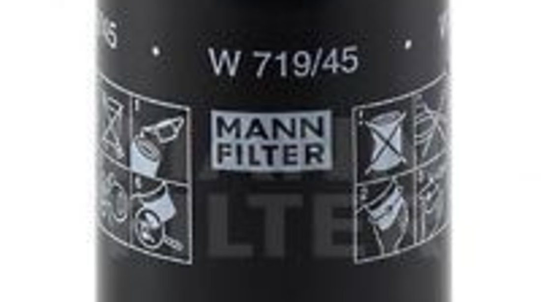 Filtru ulei AUDI A3 (8P1) (2003 - 2012) MANN-FILTER W 719/45 piesa NOUA