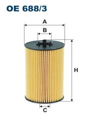 Filtru ulei AUDI A3 Cabriolet (8V7) (2013 - 2016) FILTRON OE688/3 piesa NOUA