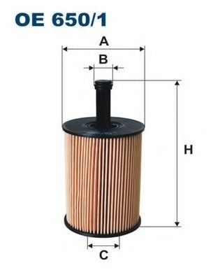 Filtru ulei AUDI A4 (8EC, B7) (2004 - 2008) FILTRON OE650/1 piesa NOUA